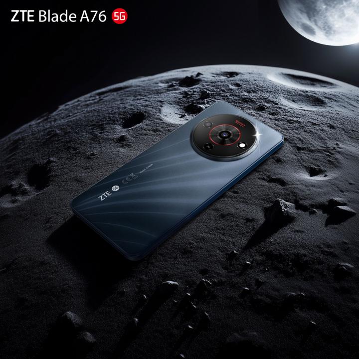 Actual product image ZTE BLADE A76 5G / 4GB / 128GB / Black (128 GB, Stardust Black, 6.75", Dual SIM, 5G)
