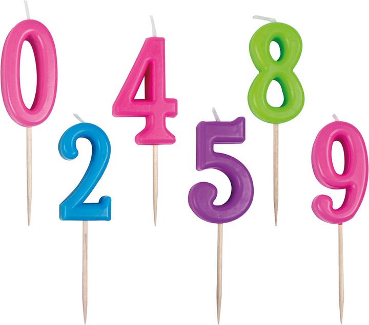 Produktbild Trendhaus Zahlenkerzen Birthday Fun (1 x)
