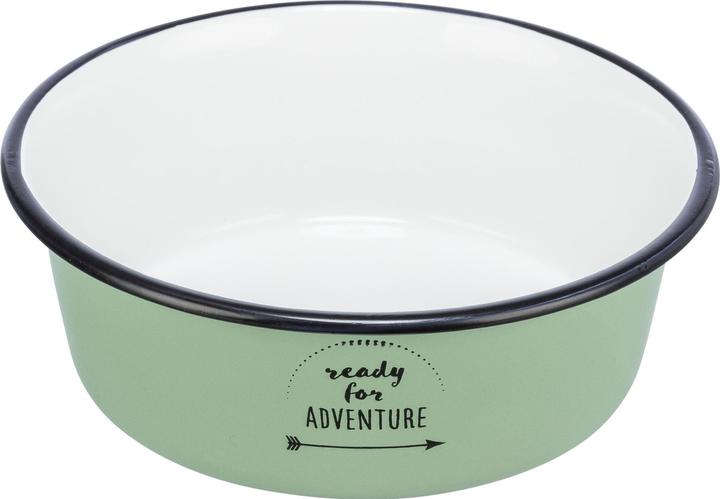 Immagine prodotto Trixie Ciotola smalto/acciaio inox 0,9 l, Ø 17 cm, verde (0.90 l)