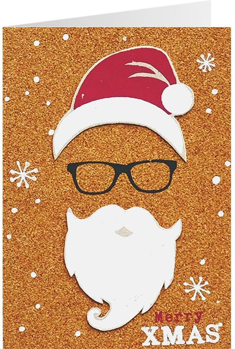 Image du produit Sheepworld Carte de Noël en liège Père Noël 11 x 16 cm (1 pcs)