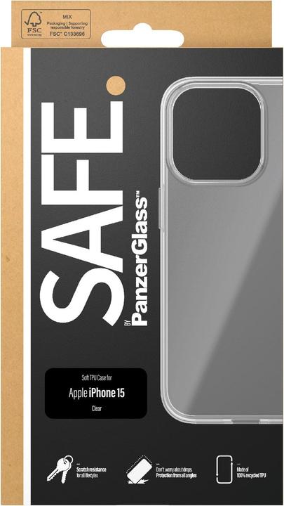 Image du produit PanzerGlass SAFE. Étui TPU iPhone 2023 6.1 (Apple iPhone 15)