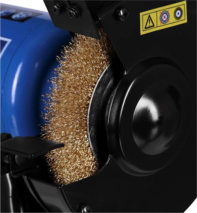 Actual product image Scheppach SM150LB Ponceuse double avec brosse - 230-240V 50Hz 400W - 150mm (Bench grinder, 400 W)
