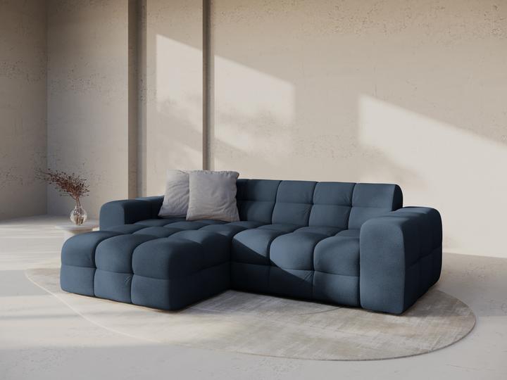 Actual product image Micadoni Velvet Left Corner Sofa, "Kendal", 4 Seats, 256x173x79Made in Europe (Corner sofa)