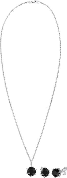 Immagine prodotto Elli Set di gioielli Solitario di cristallo Collana Orecchini Argento 925 (Argento 925)