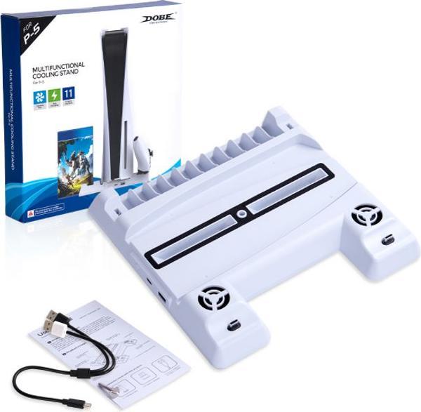 Actual product image Dobe Multifunctional cooler stand incl. charging dock (PS5)