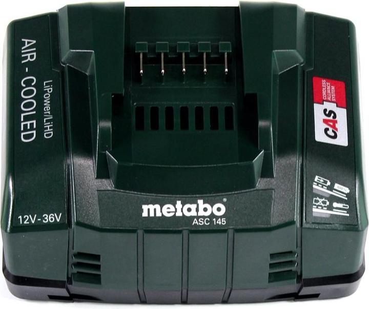 Productafbeelding Metabo 18 V Basisset 2x oplaadbare batterij 10,0 Ah LIHD + ASC 145 lader CAS Systeem (18 V)