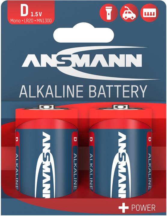 Actual product image Ansmann D LR 20 Red-Line (2 pcs., D, 16000 mAh)