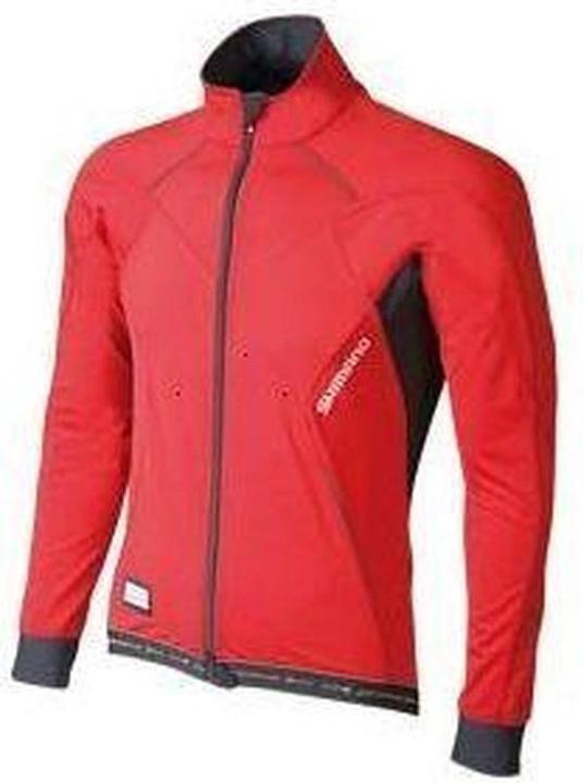Shimano Premium Windflex Jersey Fahrrad Windjack Rot mit schwarzen Männern (L)