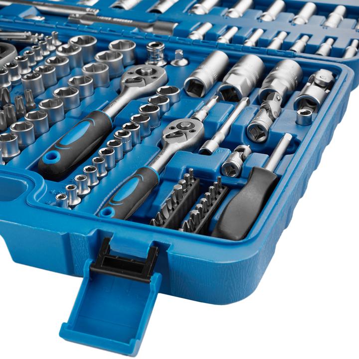 Produktbild tectake Steckschlüsselsatz (10 mm, 11 mm, 12 mm, 13 mm, 14 mm, 15 mm, 16 mm, 17 mm, 18 mm, 19 mm, 20 mm, 21 mm, 22 mm, 24 mm, 27 mm, 30 mm, 32 mm, 4 mm, 4.5 mm, 5 mm, 5.5 mm, 6 mm, 7 mm, 8 mm, 9 mm)