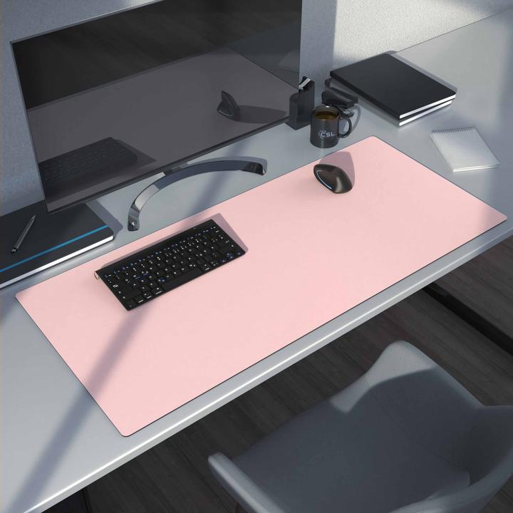 Actual product image CSL Mouse pad, mouse mat XXL, elegant leather look, desk pad 900 x 400 mm, rose (XXL)