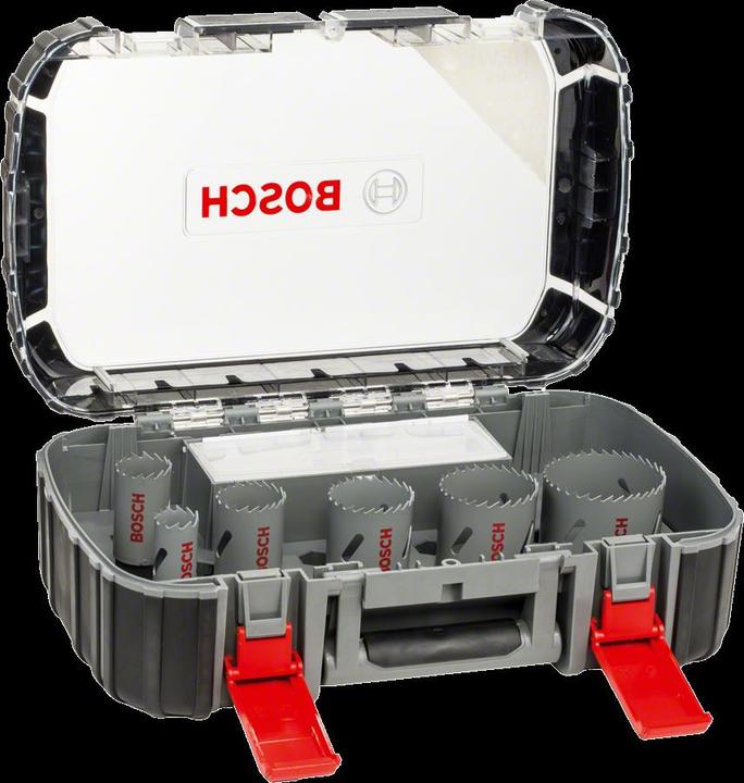 Immagine prodotto Bosch Professional Zubehör Set di seghe a tazza da 17 pezzi, HSS bimetallico, universale, 20-68/74 mm (32 mm, 51 mm, 44 mm, 22 mm, 68 mm, 35 mm, 76 mm, 40 mm, 20 mm, 60 mm, 25 mm)