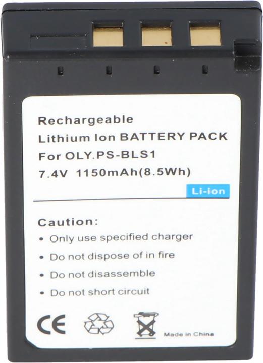 Image du produit AccuCell Akku Olympus BLS-1, E-400, E-410 (Batterie de l'appareil photo)
