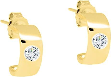 Candy Creolen Giro, 925 Sterling Silber, vergoldet (18k vergoldet, 925 Sterling Silber)