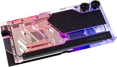 Actual product image Phanteks Glacier Ez-Fit G40 RTX 4090 Asus GPU water cooler, D-RGB - black