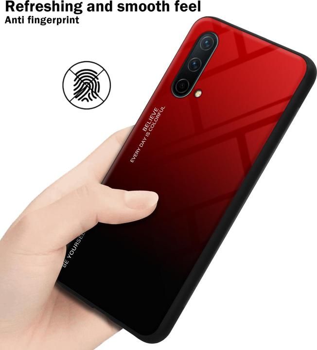 Productafbeelding Cadorabo TPU 2 Kleuren Glazen Hoesje (OnePlus Noord-CE 5G)