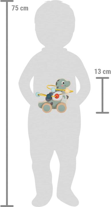 Actual product image small foot Push-Along Toy with Bead Maze "Dino"