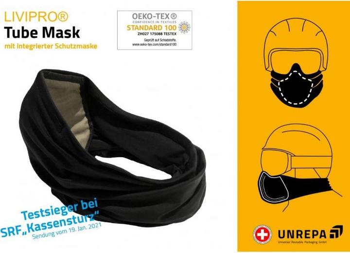 Produktbild Unrepa Tube Mask schwarz (Grösse S)