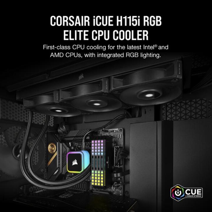Produktbild Corsair WAK Cooling Hydro H115i iCUE Elite