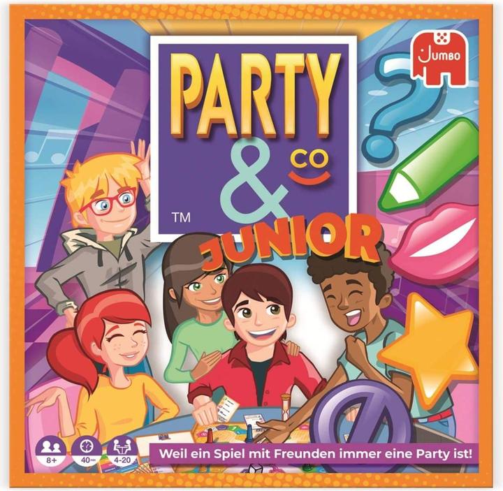 Produktbild Jumbo 19865 - Party & Co. Junior, Partyspiel, für 4-20 Spieler, ab 8 Jahren (DE-Ausgabe) (Deutsch)