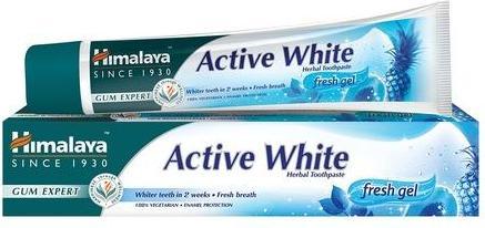 Himalaya Active White Herbal Toothpaste whitening gel for brushing teeth 75ml (75 ml)