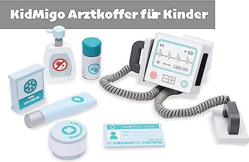 Produktbild Activity Board Arztkoffer Kinder, 22 Stücke Doktorkoffer Kinder, Arzt Kostüm Kinder mit Stethoskop, Arzt Spielzeug