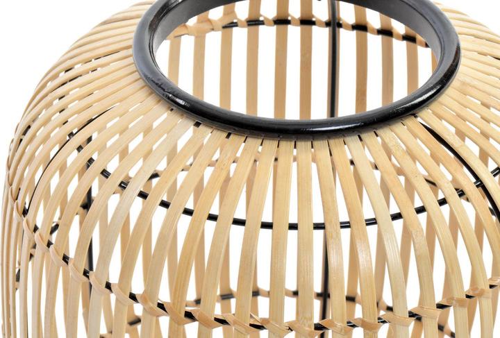 Produktbild Merkloos Bureaulamp DKD Home Decor Zwart Metaal Bruin Bamboe (30 x 30 x 40.5 cm)