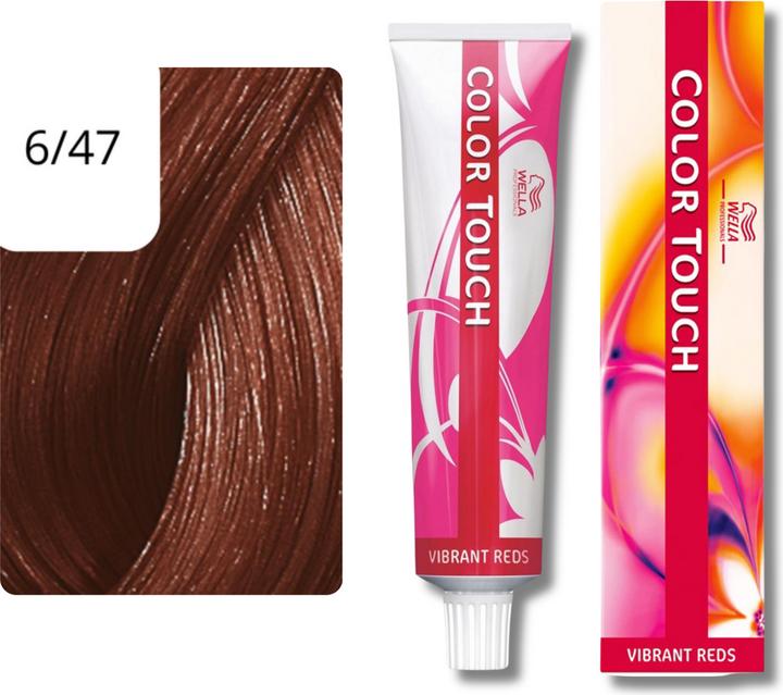 Produktbild Wella Color Touch Vibrant Reds (6/47 dunkelblond rot-braun 60ml)