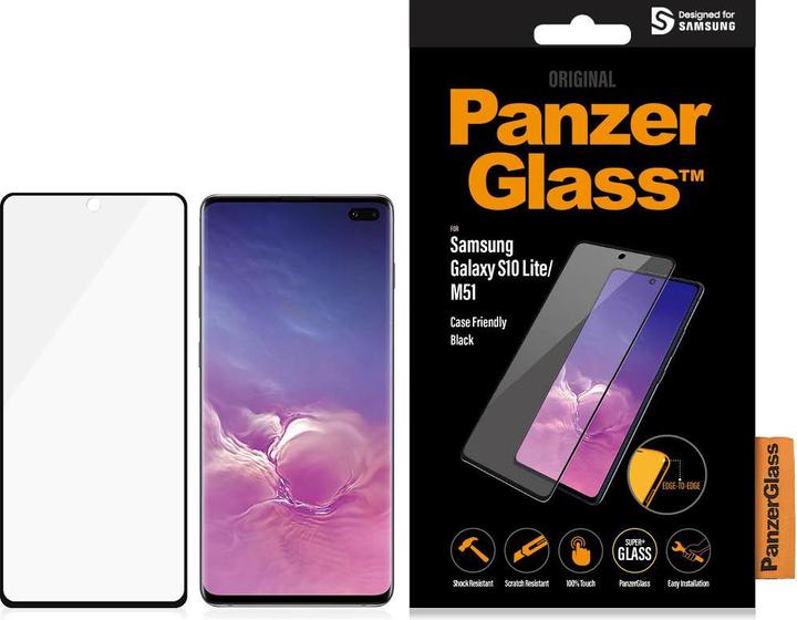 PanzerGlass Edge to Edge (1 Stück, Samsung Galaxy S10 Lite, Samsung Galaxy M51)