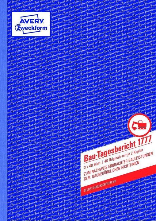 Produktbild Avery Bau-Tagesbericht (40 x)