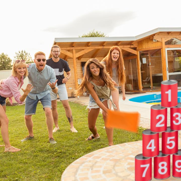 Actual product image Relaxdays Can throwing