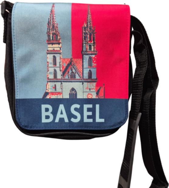 CreaDiva Umhängetasche Basel mittel - Münster RGB schwarz