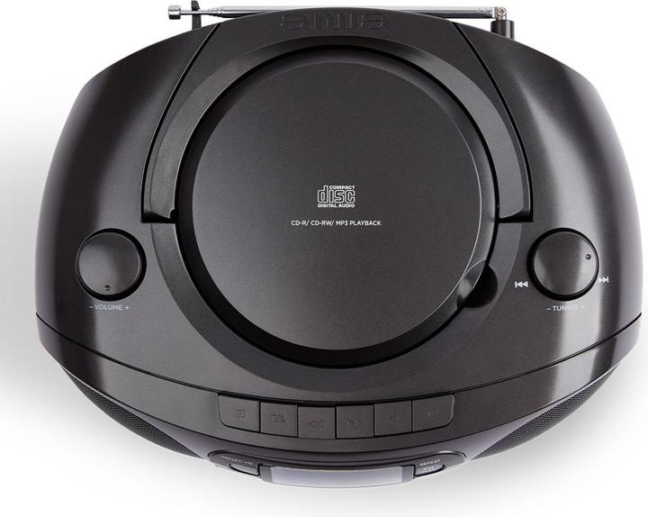 Actual product image Aiwa BBTC-550BK portable stereo system Digital Black (FM, PLL, Radio Frequency (RF), Bluetooth)