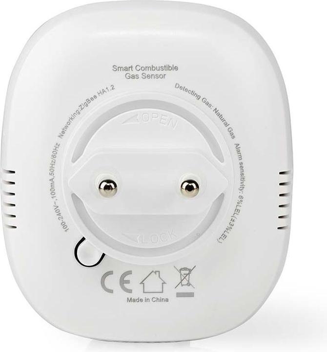 Produktbild Nedis SmartLife Gasdetektor | Zigbee 3.0 | Netzstromversorgung | Sensorlebensdauer: 5 Jahre | EN 501