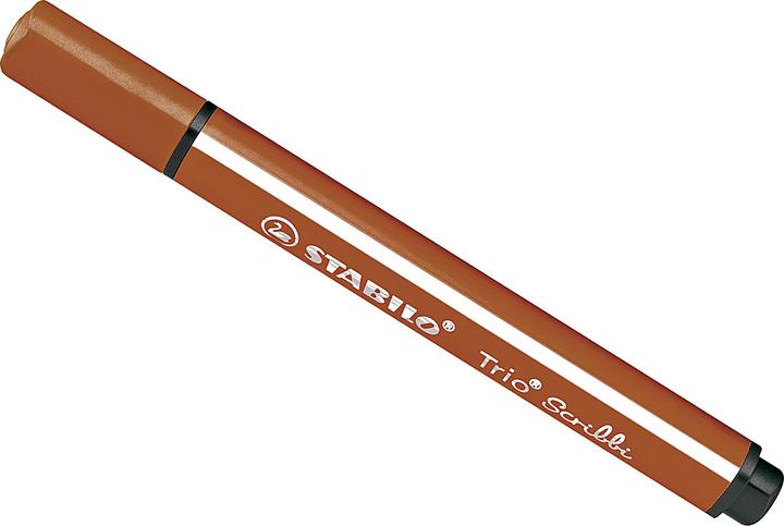 Produktbild STABILO Trio Scribbi Gefederter Dreikant-Filzstift (Braun, 1 x)