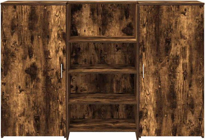 Actual product image VidaXL Reception counter smoked oak 155x50x103.5 cm wood-based reception counter