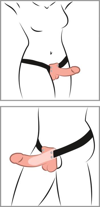 Actual product image Pipedream Hollow Strap-on with Balls
