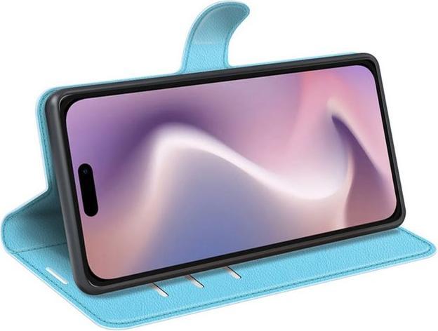 Actual product image MU Classic Litchi Leather Bookcover Series (Apple iPhone 16 Plus)