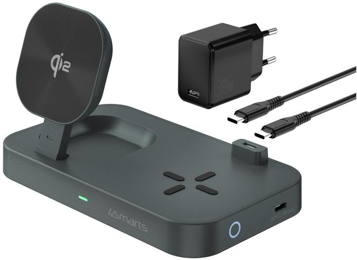 Produktbild 4smarts Qi2 Ladestation Trident (25 W)