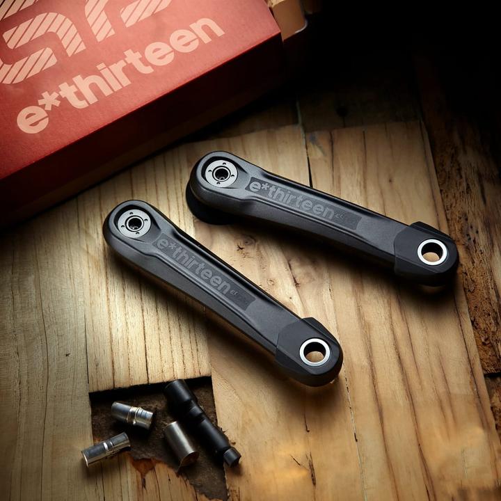 Actual product image e*13 Helix e*spec crank, 165mm, Bosch Gen4-Brose S Mag-TQ HPR50, Self Extractor, black (165 mm)