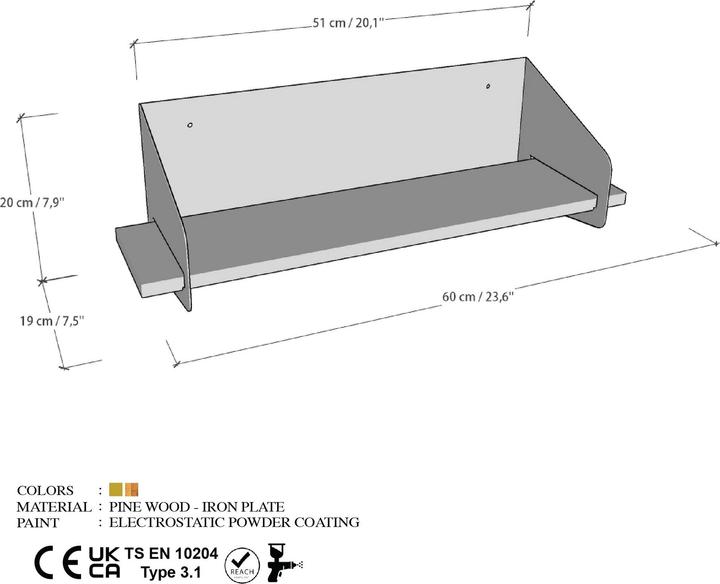 Produktbild Homitis Long (60 x 20 x 19 cm)