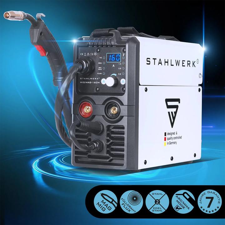 Produktbild Stahlwerk Schweissgerät MIG MAG 160 M IGBT 5 in 1 Kombigerät mit 160 Ampere