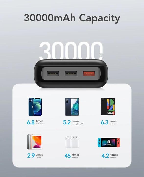 Produktbild Veger L30 (30000 mAh, 20 W, 111 Wh)