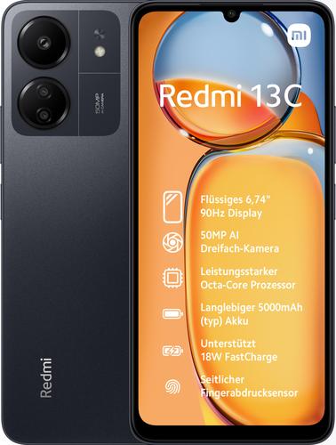 Produktbild Xiaomi REDMI 13C BLACK 4GB RAM 128GB ROM (128 GB, Midnight Black, 6.74", Dual SIM, 50 Mpx, 4G)