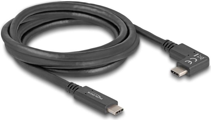 Produktbild Delock USB 5 Gbps Kabel USB Type-C™ Stecker zu Type-C™ Stecker gewinkelt links / rechts 2 m 4K PD 60 W mit (2 m, USB 3.0)