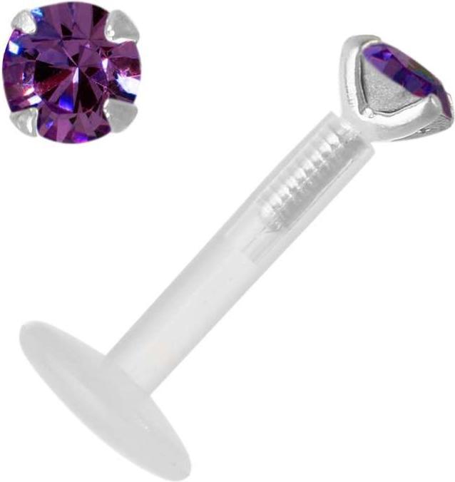 Bijouteria Piercing (Bioplast, Silber 925, Premium Kristall)