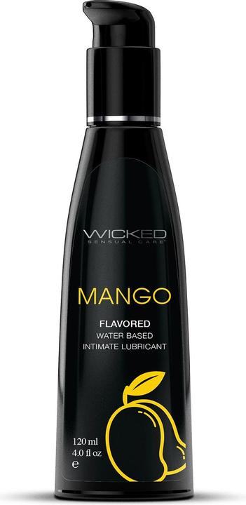 Actual product image Wicked Sensual Care Mango Flavoured Water Based Lubricant by (120ml) (120 ml)