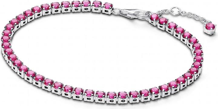 Immagine prodotto Pandora Bracciale tennis rosa scintillante (18 cm, Argento 925)