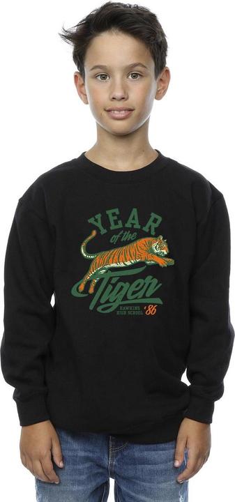 Produktbild Netflix Stranger Things Hawkins Year of The Tiger 86 Sweatshirt Jungen (128)