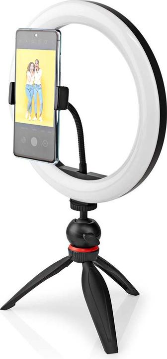 Immagine prodotto Nedis Ringlight | 10 pollici | 120 LED | 2700 - 6700 K | Treppiede | Nero (Anello di luce)