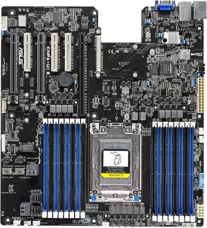 Actual product image ASUS KNPA-U16(+ASMB9-iKVM) AMD Server mainboard (SP3, Intel SoC)